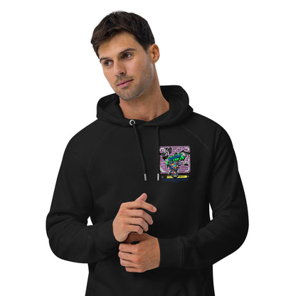 Autistic Riders Unisex eco raglan hoodie