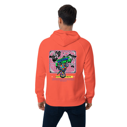 Autistic Riders Unisex eco raglan hoodie