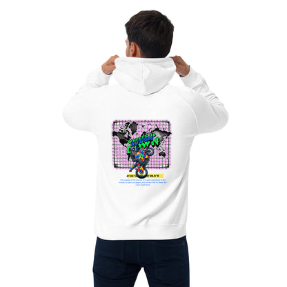 Autistic Riders Unisex eco raglan hoodie